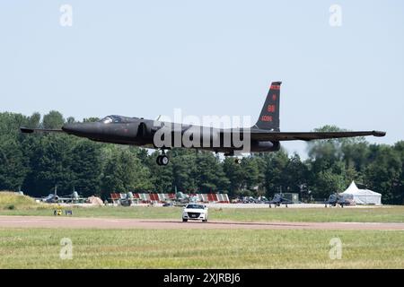 Lockheed U-2 della United States Air Force del 99th Reconnaissance Squadron durante il Royal International Air Tattoo 2024 presso RAF Fairford, Cirencester, Regno Unito, 19 luglio 2024 (foto di Cody Froggatt/News Images) Foto Stock