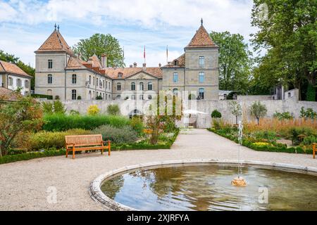 Château de Prangins and Garden, Vaud, Svizzera Foto Stock