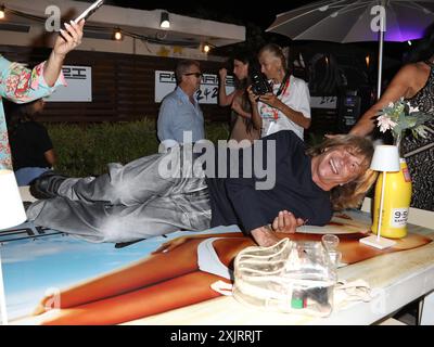 Milano Marittima (RA), ristorante Paparazzi, festa per il 75° compleanno di Enzo Paolo Turchi. Nella foto: Enzo Paolo Turchi Foto Stock