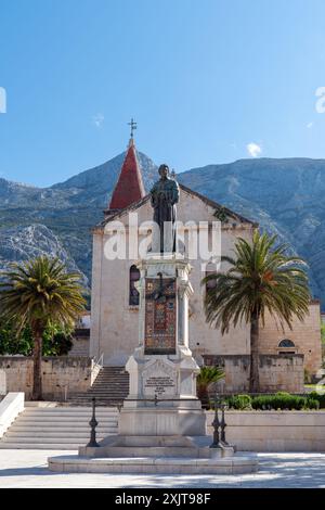 Chiesa di Marco nel centro storico di Makarska - Croazia Foto Stock