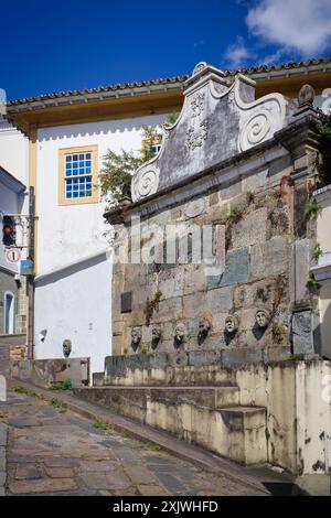 Foto di chafariz da rua direita, Diamantina, Minas Gerais, Brasile Foto Stock