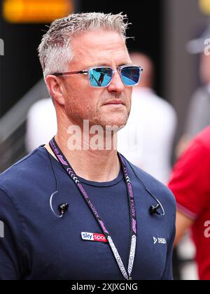 Budapest, Ungheria. 20 luglio 2024. SCHUMACHER Ralf (ger), ex pilota di F1, ritratto durante il Gran Premio d'Ungheria di Formula 1 2024, 13° round del Campionato del mondo di Formula 1 2024 dal 19 al 21 luglio 2024 sull'Hungaroring, a Mogyorod, Ungheria - foto Eric Alonso/DPPI credito: DPPI Media/Alamy Live News Foto Stock