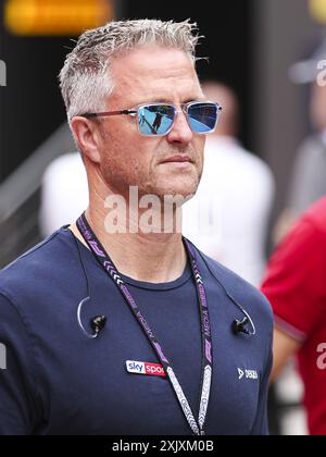 SCHUMACHER Ralf (ger), ex pilota di F1, ritratto durante il Gran Premio d'Ungheria di Formula 1 2024, 13° round del Campionato del mondo di Formula 1 2024 dal 19 al 21 luglio 2024 sull'Hungaroring, a Mogyorod, Ungheria Foto Stock