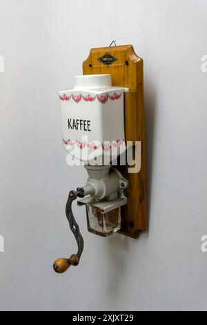 Retrò macinino da caffè Foto Stock