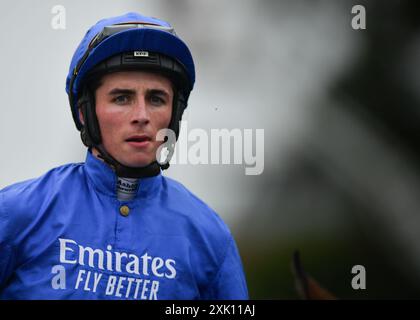 Newbury, Regno Unito. 23 maggio 2024. Dubai Melody, guidata da Rossa Ryan, vince la Darley EBF Fillies' Novice Stakes 4,45 al Newbury Racecourse, Regno Unito. Crediti: Paul Blake/Alamy Live News. Foto Stock