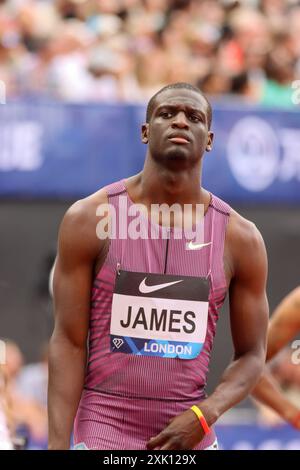 Londra, Regno Unito. 20 luglio 2024. Kirani JAMES (Grenada) nell'evento 400m Men durante il Wanda Diamond League London Athletics Meet sabato 20 luglio 2024 al London Stadium di Londra, Inghilterra. (Claire Jeffrey/SPP) credito: SPP Sport Press Photo. /Alamy Live News Foto Stock