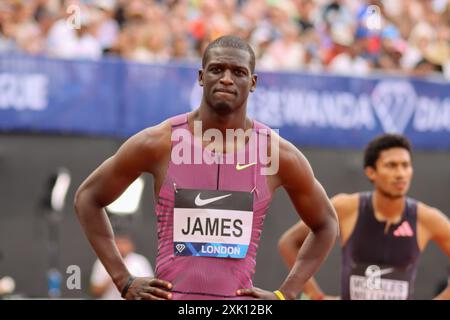 Londra, Regno Unito. 20 luglio 2024. Kirani JAMES (Grenada) nell'evento 400m Men durante il Wanda Diamond League London Athletics Meet sabato 20 luglio 2024 al London Stadium di Londra, Inghilterra. (Claire Jeffrey/SPP) credito: SPP Sport Press Photo. /Alamy Live News Foto Stock