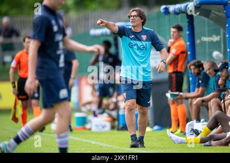 Pinzolo, Italia. 20 luglio 2024. L'allenatore del Torino Paolo Vanoli durante l'amichevole tra Torino e Virtus Verona a Pinzolo, Italia - 20 luglio 2024. Sport - calcio (foto di Matteo Arnoul/LaPresse) crediti: LaPresse/Alamy Live News Foto Stock