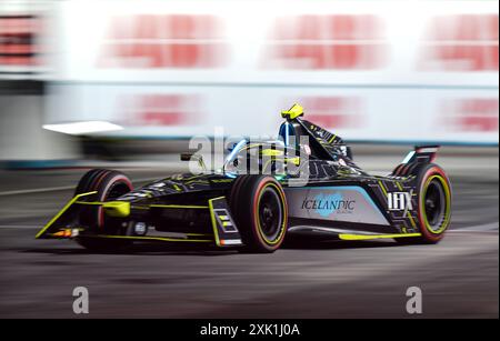 Sergio sette Camara del team ERT Formula e il primo giorno dell'e-Prix di Londra di Hankook 2024 all'Excel Circuit di Londra. Data foto: Sabato 20 luglio 2024. Foto Stock