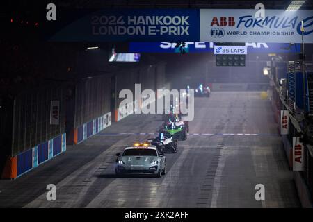 Londra, Royaume University. 20 luglio 2024. Safety car durante l'ePrix di Londra 2024 di Hankook, decimo incontro del Campionato Mondiale ABB FIA Formula e 2023-24, sull'Excel London dal 18 al 21 giugno 2024 a Londra, Regno Unito - foto Javier Jimenez/DPPI Credit: DPPI Media/Alamy Live News Foto Stock