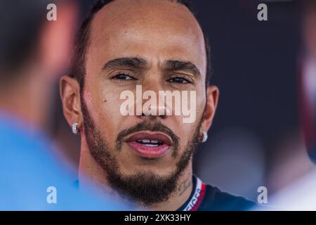 Hungaroring, Mogyorod, Ungheria. 20.luglio.2024; Lewis Hamilton della Gran Bretagna e Mercedes-AMG PETRONAS F1 Team durante il Gran Premio d'Ungheria di Formula 1 Foto Stock