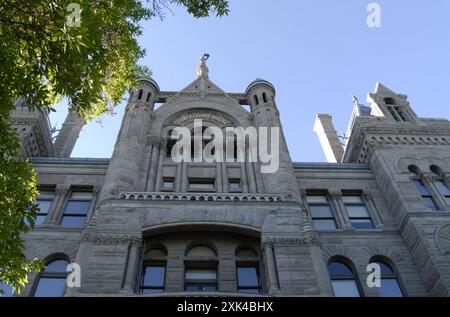 SALT LAKE CITY /UTAH /USA  città e tribunale della contea vecchio edificio al Washington Square Park 10 giugno 2012 Foto Stock