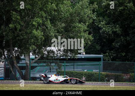 12 BOYA Mari (spa), Campos Racing, Dallara F3 2019, azione durante l'8° round del campionato FIA di Formula 3 2024 dal 19 al 21 luglio 2024 sull'Hungaroring, a Mogyorod, Ungheria - Photo Xavi Bonilla / DPPI Foto Stock