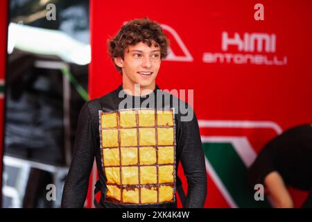 ANTONELLI Andrea Kimi (ita), Prema Racing, Dallara F2 2024, ritratto durante il 9° round del Campionato FIA di Formula 2 2024 dal 19 al 21 luglio 2024 sull'Hungaroring, a Mogyorod, Ungheria - foto Antonin Vincent / DPPI Foto Stock