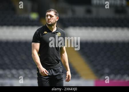 Hull, Inghilterra - 20 luglio 2024 - Jake Wardle dei Wigan Warriors. Rugby League Betfred Super League , Hull FC vs Wigan Warriors al MKM Stadium, Hull, UK Dean Williams Foto Stock