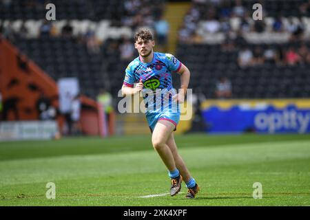 Hull, Inghilterra - 20 luglio 2024 - Jack Ferrimond dei Wigan Warriors. Rugby League Betfred Super League , Hull FC vs Wigan Warriors al MKM Stadium, Hull, UK Dean Williams Foto Stock