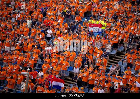 Budapest, Ungheria. 21 luglio 2024 BUDAPEST - tifosi prima del Gran Premio d'Ungheria sul circuito di Hungaroring. Credito di DONAZIONE DELLA CARTEGGIATRICE ANP: Notizie dal vivo ANP/Alamy Foto Stock