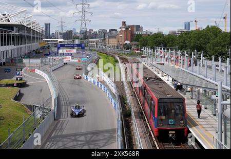 Maserati MSG Racing Jehan Daruvala nel secondo giorno dell'e-Prix di Londra 2024 di Hankook all'Excel Circuit di Londra. Data foto: Domenica 21 luglio 2024. Foto Stock