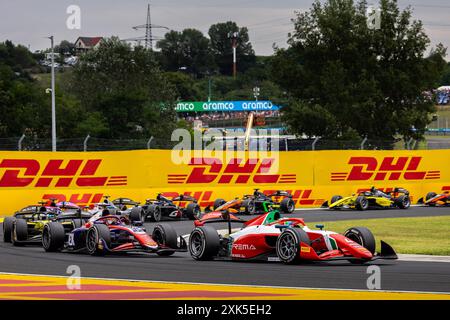 04 ANTONELLI Andrea Kimi (ita), Prema Racing, Dallara F2 2024, in azione durante il 9° round del Campionato FIA di Formula 2 2024 dal 19 al 21 luglio 2024 sull'Hungaroring, a Mogyorod, Ungheria Foto Stock