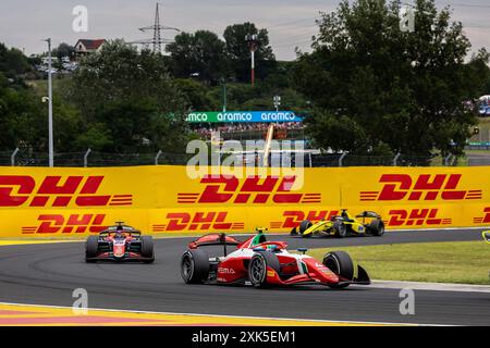 04 ANTONELLI Andrea Kimi (ita), Prema Racing, Dallara F2 2024, in azione durante il 9° round del Campionato FIA di Formula 2 2024 dal 19 al 21 luglio 2024 sull'Hungaroring, a Mogyorod, Ungheria Foto Stock