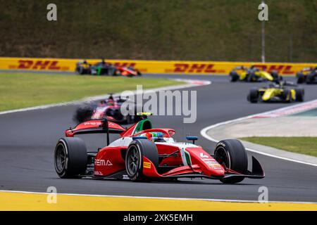 04 ANTONELLI Andrea Kimi (ita), Prema Racing, Dallara F2 2024, in azione durante il 9° round del Campionato FIA di Formula 2 2024 dal 19 al 21 luglio 2024 sull'Hungaroring, a Mogyorod, Ungheria Foto Stock