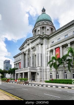 Vista principale della Galleria Nazionale di Singapore Foto Stock