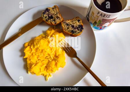 Scegliete la colazione Gold 2024 Paris Olympics Foto Stock