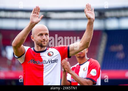 Rotterdam, Paesi Bassi. 21 luglio 2024. ROTTERDAM, 21-07-2024, De Kuip . Eredivisie, calcio olandese, stagione 2024-2025. Aprire dag Feyenoord . Gernot Trauner giocatore del Feyenoord credito: Pro Shots/Alamy Live News Foto Stock