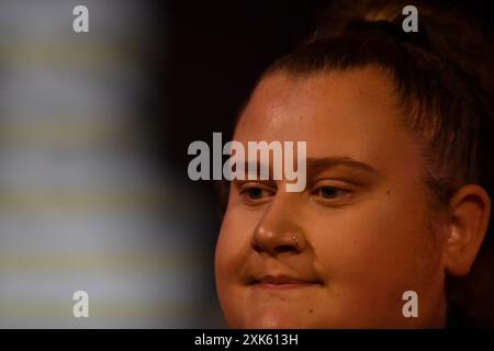 Winter Gardens, Blackpool, Regno Unito. 21 luglio 2024. 2024 Freccette Betfred Womens World Matchplay; credito Beau Greaves: Action Plus Sports/Alamy Live News Foto Stock