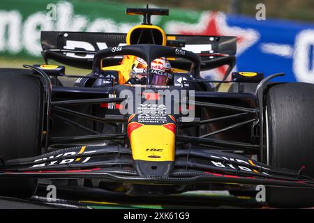 01 VERSTAPPEN Max (nld), Red Bull Racing RB20, azione durante il Gran Premio d'Ungheria di Formula 1 2024, 13° round del Campionato del mondo di Formula 1 2024 dal 19 al 21 luglio 2024 sull'Hungaroring, a Mogyorod, Ungheria Foto Stock