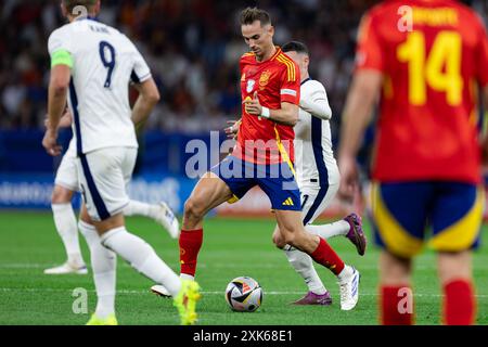 Fabian Ruiz di Spagna visto in azione durante la finale di UEFA EURO 2024 tra Spagna e Inghilterra all'Olympiastadion di Berlino, Germania. Foto Stock