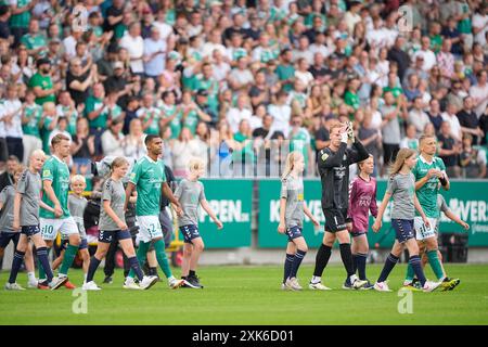 Viborg, Danimarca. 21 luglio 2024. Superliga match tra Viborg FF e Broendby IF all'Energi Viborg Arena domenica 21 luglio 2024. (Foto: Bo Amstrup/Scanpix 2024) credito: Ritzau/Alamy Live News Foto Stock