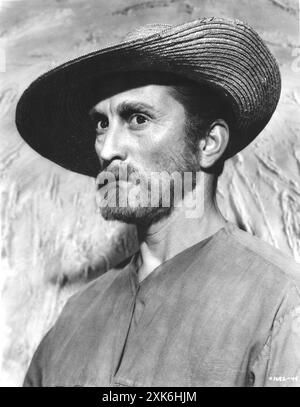 Ritratto pubblicitario di KIRK DOUGLAS nel ruolo di VINCENT VAN GOGH in LUSSURIA PER LA VITA 1956 regista VINCENTE MINNELLI romanzo IRVING PIETRA sceneggiatura NORMAN CORWIN Costume Design WALTER PLUNKETT musica MIKLOS ROZSA produttore JOHN HOUSEMAN Metro Goldwyn Mayer Foto Stock