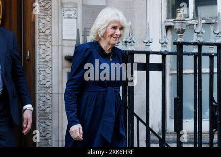 [MccLi0007487] la Regina Camilla lascia la London Clinic questo pomeriggio. Immagine scattata il 26 gennaio 2024. © Belinda Jiao jiao.bilin@gmail.com 075989312 Foto Stock