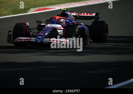 22 TSUNODA Yuki (jap), Visa Cash App RB F1 Team VCARB 01, azione durante il Gran Premio d'Ungheria di Formula 1 2024, 13° round del Campionato del mondo di Formula 1 2024 dal 19 al 21 luglio 2024 sull'Hungaroring, a Mogyorod, Ungheria Foto Stock