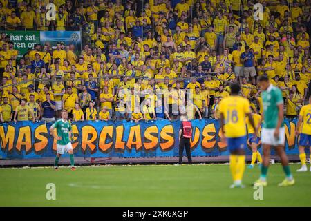 Viborg, Danimarca. 21 luglio 2024. Superliga match tra Viborg FF e Broendby IF all'Energi Viborg Arena domenica 21 luglio 2024. (Foto: Bo Amstrup/Scanpix 2024) credito: Ritzau/Alamy Live News Foto Stock