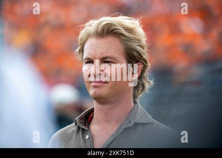 Nico Rosberg (Deutschland, Sky Sport F1 UK TV Experte, Ex Rennfahrer, Weltmeister), HUN, Formel 1 Weltmeisterschaft, Grand Prix von Ungarn, Hungaroring, Rennen, 21.07.2024 foto: Eibner-Pressefoto/Michael Memmler Foto Stock