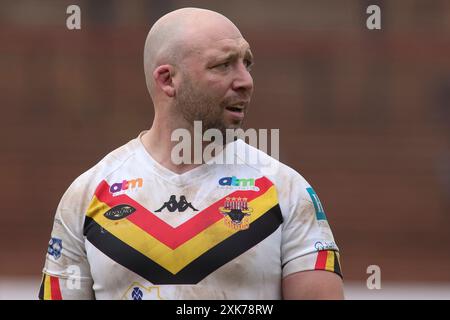 Bradford, Regno Unito. 21 luglio 2024. Bartercard Odsal Stadium, Bradford, West Yorkshire, 21 luglio 2024. Betfred Championship Bradford Bulls vs York City Knights John Davies di Bradford Bulls credito: Touchlinepics/Alamy Live News Foto Stock