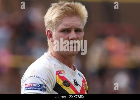 Bradford, Regno Unito. 21 luglio 2024. Bartercard Odsal Stadium, Bradford, West Yorkshire, 21 luglio 2024. Betfred Championship Bradford Bulls vs York City Knights Mitch Souter di Bradford Bulls credito: Touchlinepics/Alamy Live News Foto Stock