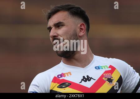 Bradford, Regno Unito. 21 luglio 2024. Bartercard Odsal Stadium, Bradford, West Yorkshire, 21 luglio 2024. Betfred Championship Bradford Bulls vs York City Knights Tom Holmes di Bradford Bulls credito: Touchlinepics/Alamy Live News Foto Stock