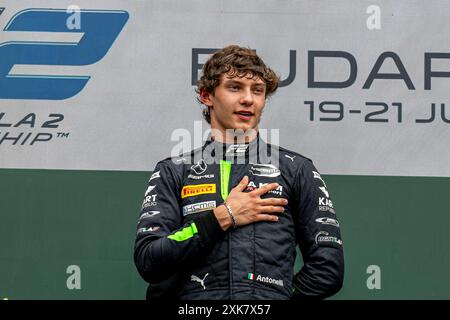 Mogyorod, Ungheria, 21 luglio 2024, Andrea Kimi Antonelli , presente al giorno di gara, 13° round del campionato di Formula 1 2024. Crediti: Michael Potts/Alamy Live News Foto Stock