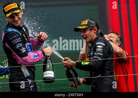 Mogyorod, Ungheria, 21 luglio 2024, Andrea Kimi Antonelli , presente al giorno di gara, 13° round del campionato di Formula 1 2024. Crediti: Michael Potts/Alamy Live News Foto Stock