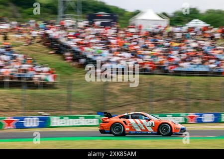 Budapest, Ungheria. 21 luglio 2024. #18 Keagan Masters (ZA, ombra), Porsche Mobil 1 Supercup all'Hungaroring il 21 luglio 2024 a Budapest, Ungheria. (Foto di HOCH ZWEI) credito: dpa/Alamy Live News Foto Stock