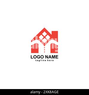 logo della casa di abbigliamento vettoriale Illustrazione Vettoriale