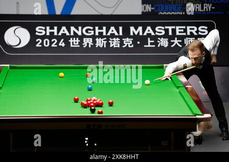 Shanghai, Cina. 21 luglio 2024. Dopo 16 round, Judd Trump sconfigge Shaun Murphy con 11:5, vincendo il campionato del mondo di snooker Shanghai Masters 2024 allo Shanghai Stadium, Cina, 21 luglio 2024. Credito: Yin Liqin/China News Service/Alamy Live News Foto Stock