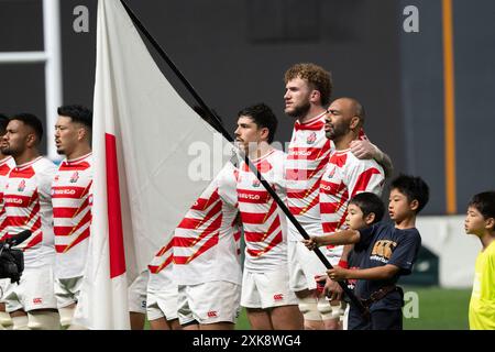 Hokkaido, Giappone. 21 luglio 2024. Japan Members Rugby: Test match tra Giappone e Italia al Sapporo Dome di Hokkaido, Giappone. Crediti: AFLO/Alamy Live News Foto Stock