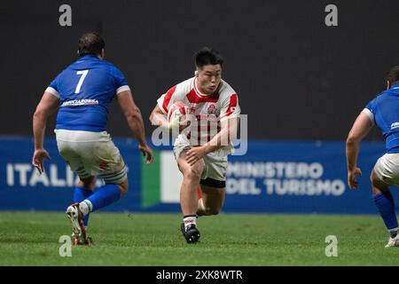 Hokkaido, Giappone. 21 luglio 2024. ShuheiTakeuchi (JPN) Rugby: Test match tra Giappone e Italia al Sapporo Dome di Hokkaido, Giappone. Crediti: AFLO/Alamy Live News Foto Stock