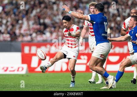 Hokkaido, Giappone. 21 luglio 2024. Daiki Koyama (JPN) Rugby: Test match tra Giappone e Italia al Sapporo Dome di Hokkaido, Giappone. Crediti: AFLO/Alamy Live News Foto Stock