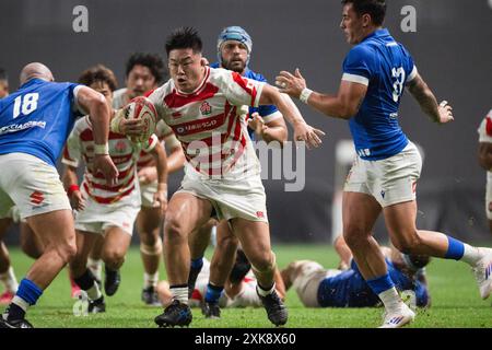 Hokkaido, Giappone. 21 luglio 2024. ShuheiTakeuchi (JPN) Rugby: Test match tra Giappone e Italia al Sapporo Dome di Hokkaido, Giappone. Crediti: AFLO/Alamy Live News Foto Stock