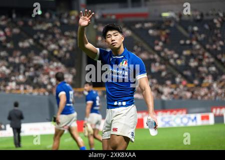 Hokkaido, Giappone. 21 luglio 2024. Yoshitaka Yazaki (JPN) Rugby: Test match tra Giappone e Italia al Sapporo Dome di Hokkaido, Giappone. Crediti: AFLO/Alamy Live News Foto Stock